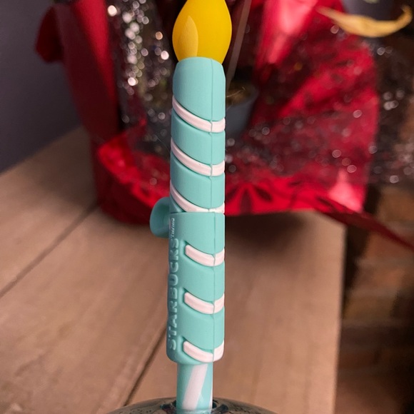 New! Starbucks Multicolor Confetti Tumbler with Teal Straw 2025 Birthday 16oz - Picture 4 of 7